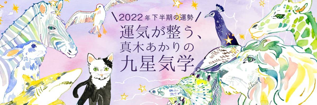 2022年下半期の運勢 運気が整う、真木あかりの九星気学。