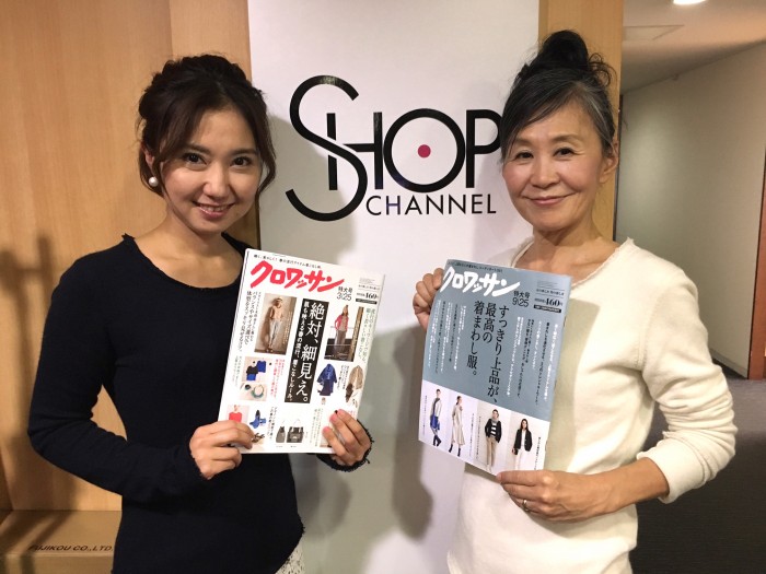 左がショップチャンネルキャストの斉藤麻未さん、右がスタイリストの田内玲子さん。