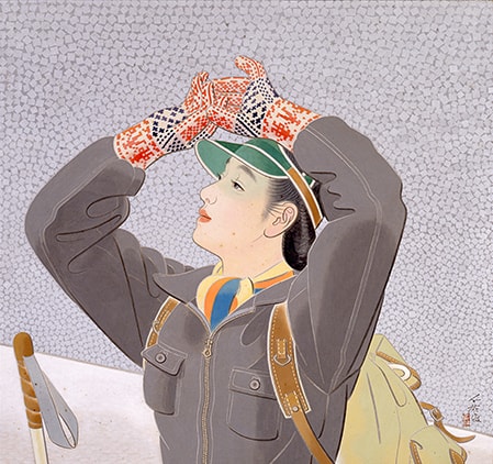 榎本千花俊《銀嶺》1942年 絹本彩色 68.7×73.1cm東京国立近代美術館蔵