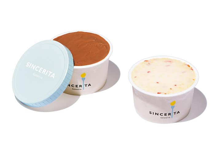 『SINCERITA』のカカオ、りんごのジェラート｜手みやげをひとつ