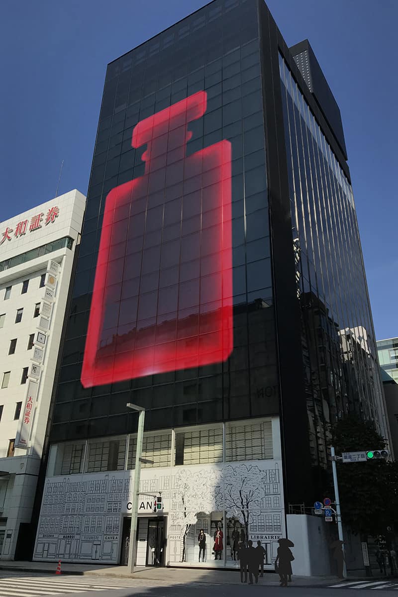 渋谷と銀座をシャネル N°5の限定レッドボトルがジャック。 | くらし