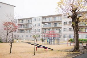 昭和な団地に懐かしさが込み上げます。