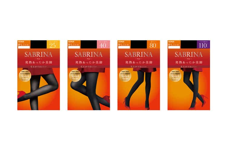 ダブルの発熱機能でしっかりあたたか！ サブリナ「発熱あったか美脚タイツ」が新発売。