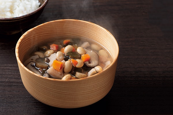 小平泰子さんの「大豆」を使った健康スープのレシピ。