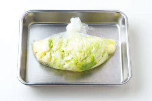 【meal kit】使う前にさっと水洗いして、余分な塩と、青臭さを洗い流す。【冷蔵】5日ほど