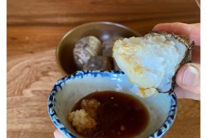 1.おろし生姜と醤油は焼きたてでいただくことがお勧め。