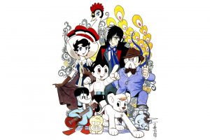 （Ｃ）Tezuka Productions「キャラクター集合」（46×36cm）