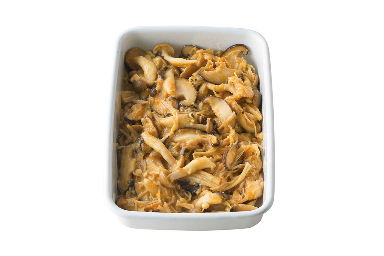 きのこミックスのみそ漬けと２つのアレンジレシピ。