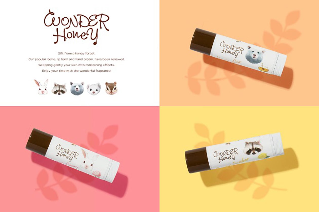 人気 wonder honey リップクリーム