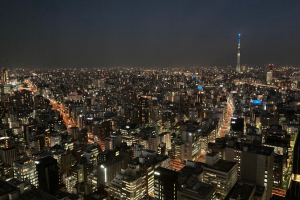 部屋から見えた絶景。スカイツリーがしっかり見える！