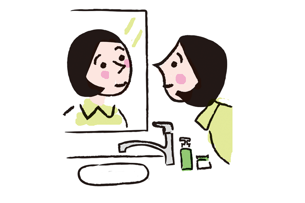 毎朝、顔を洗う前に鏡で自分の顔をチェックする。【専門家に教わる快眠メソッド】