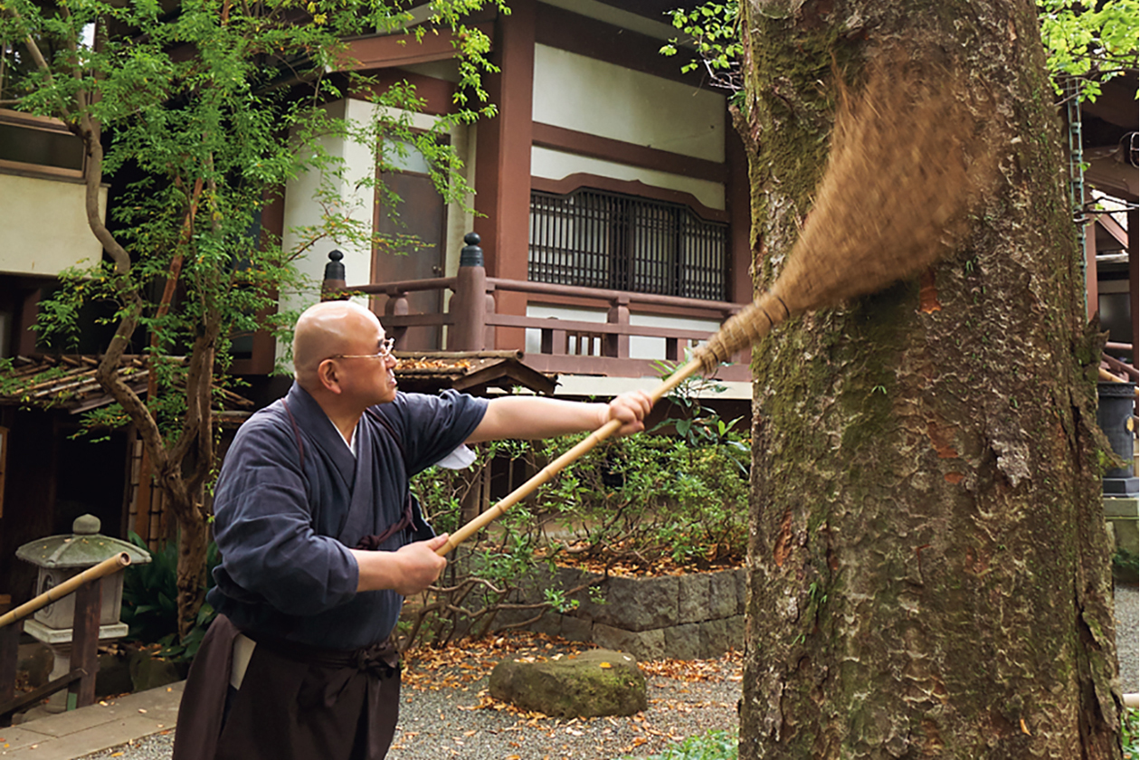 禅寺で日々行われる掃除には、心と暮らしの清め方の、学びがある。