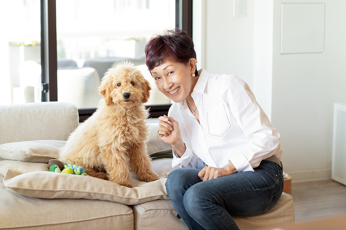 愛犬と心地いい暮らしを楽しむ、料理研究家・松田美智子さんのネットショッピング術。