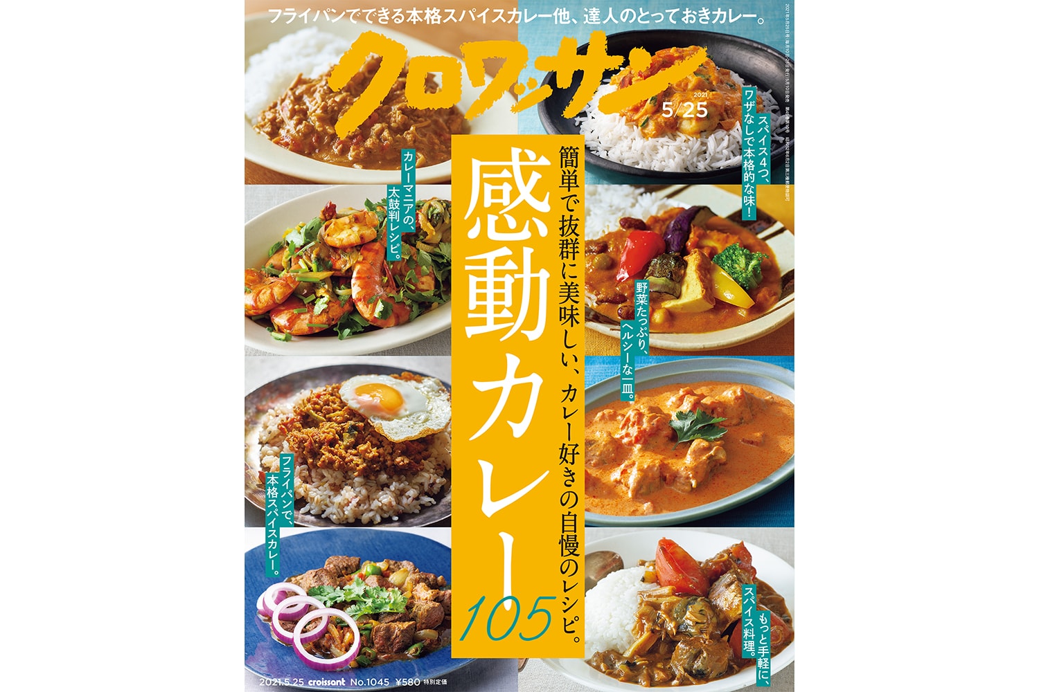 【試し読み付き】5月10日発売の『クロワッサン』最新号は「感動カレー105。」