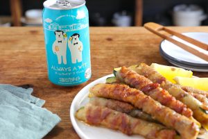 【ぐっち夫婦のおつまみリレー】ズッキーニのナンプラー肉巻き×ビール