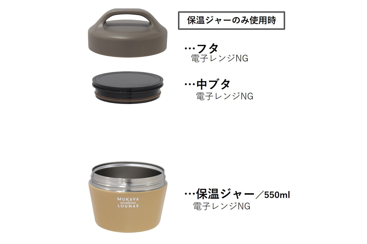 のっけるだけ”弁当にもぴったりの保温ランチボックスが「ラシア 2WAY