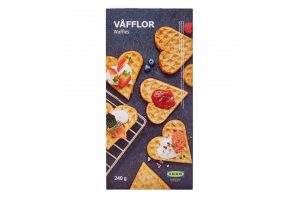 「VÅFFLOR/ヴォッフロール ワッフル」（限定価格：594円）外はさっくり、中はふんわりとした食感のスウェーデンスタイルのハート型ワッフル。期間限定価格で提供。