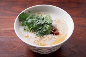 オートミール中華風卵粥