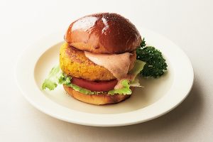 胃疲れしてても大丈夫、食べ応えありの豆バーグ。かぼちゃとひよこ豆のハンバーグ