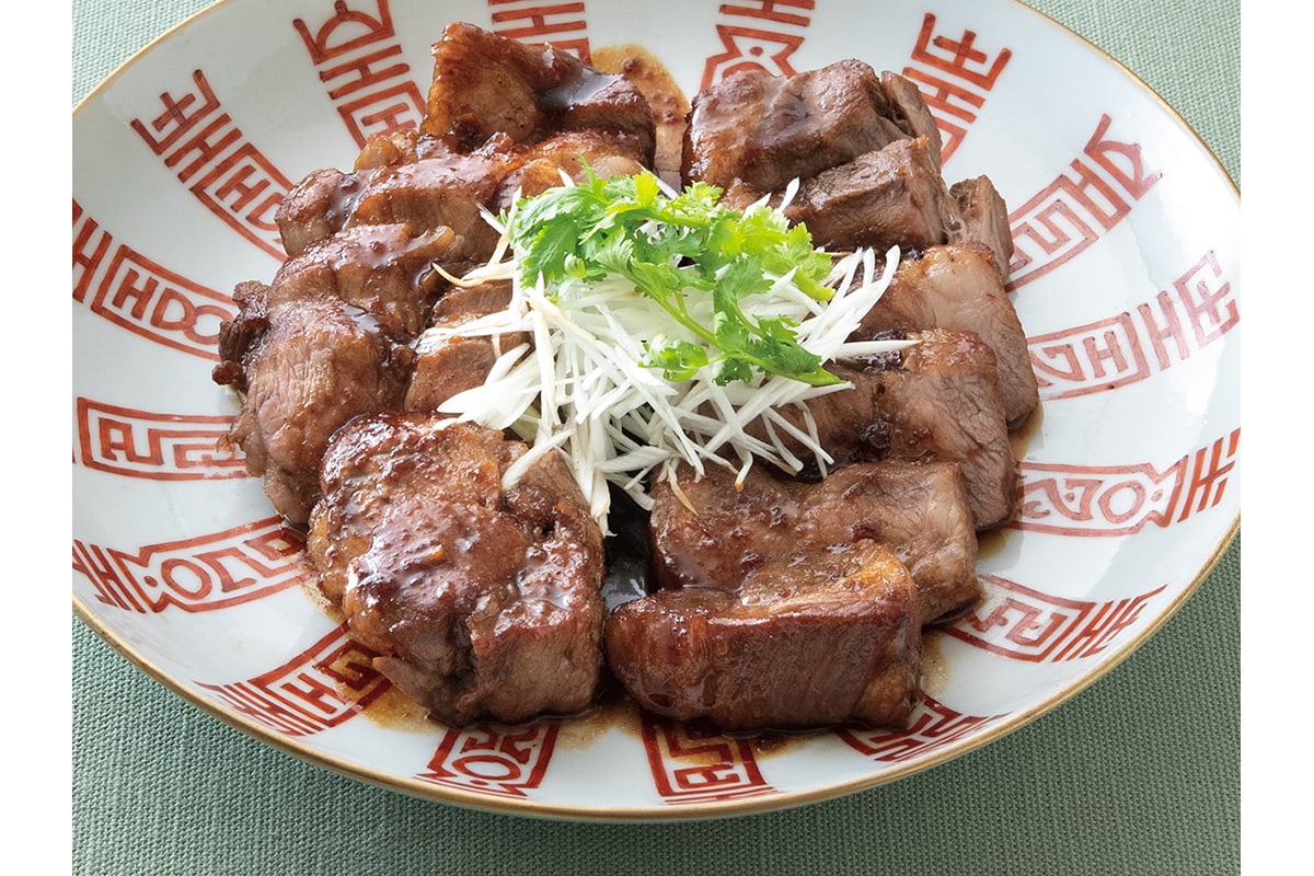 豚肉の簡単チャーシュー風のレシピ、フライパンひとつで10分ほどで完成！