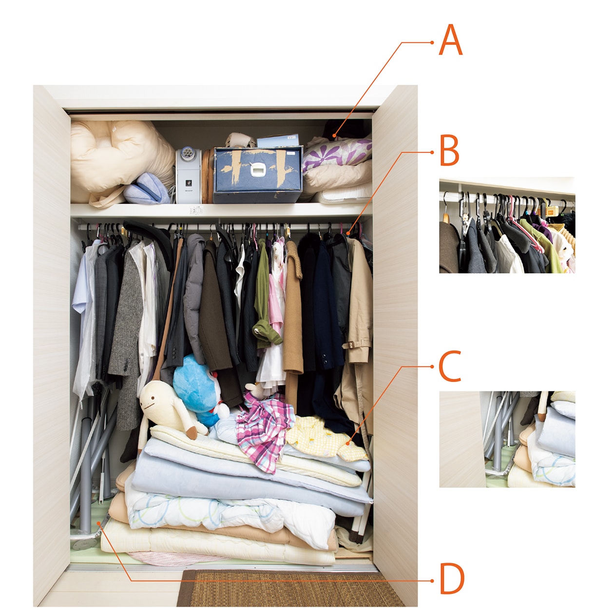 捨てなくてもスッキリ！「並べ替え」の魔法でクローゼットが見違えた