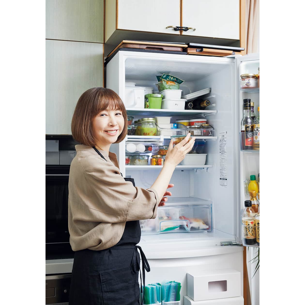麻木久仁子さんの合理的な冷蔵庫内のワザを拝見。 | くらし