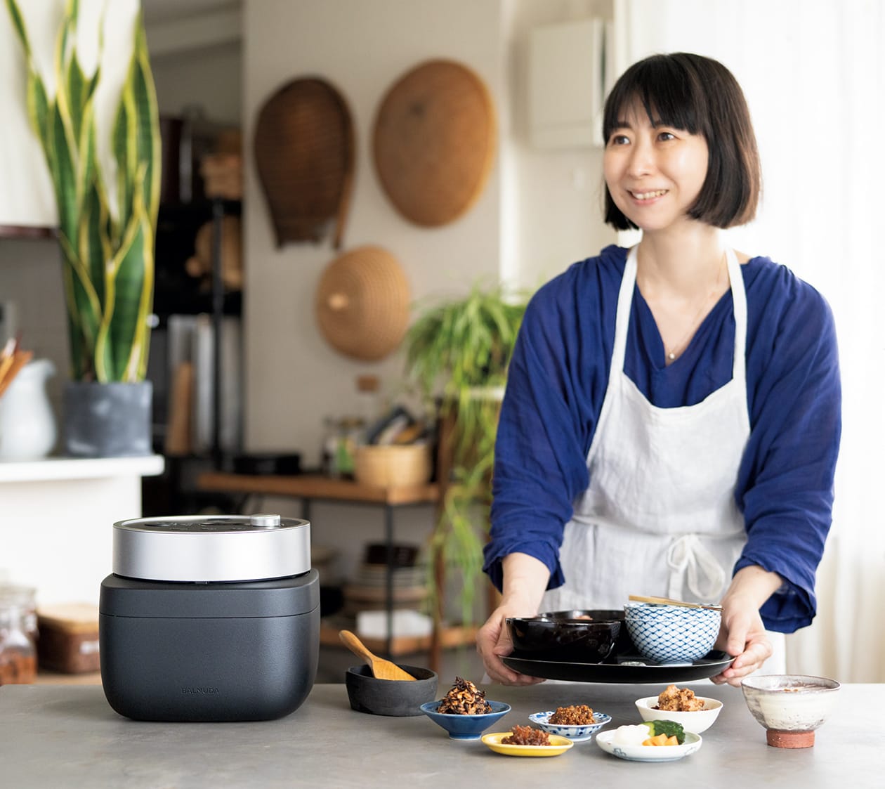 BALMUDA The Gohan | Black レシピ本つき