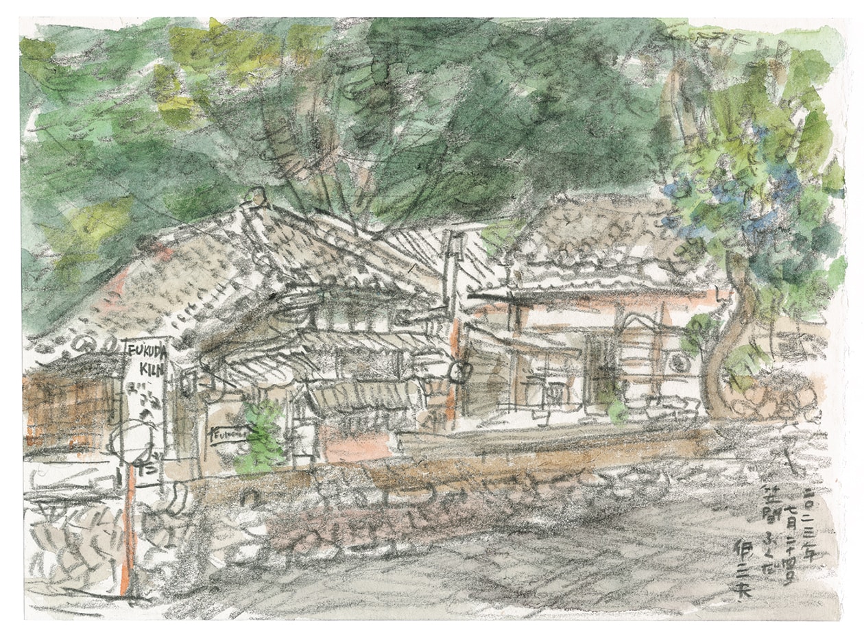 やきものを訪ねて茨城県の笠間へ、画家の牧野伊三夫さんが絵付けに挑戦