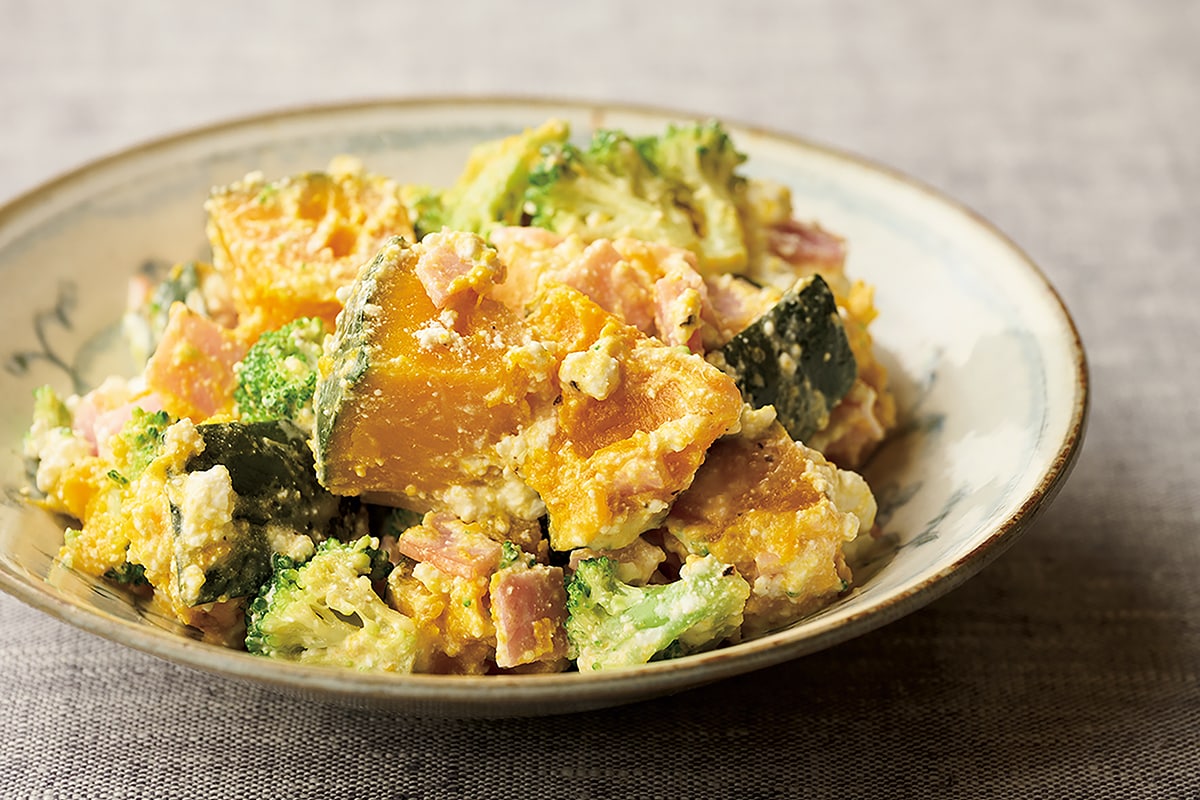 ほどよい酸味がさわやか、ゆで野菜のカッテージチーズサラダ【瀬尾幸子さんのレシピ】