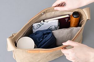 たくさん入れられるのにコンパクトにまとまるから持ちやすい！