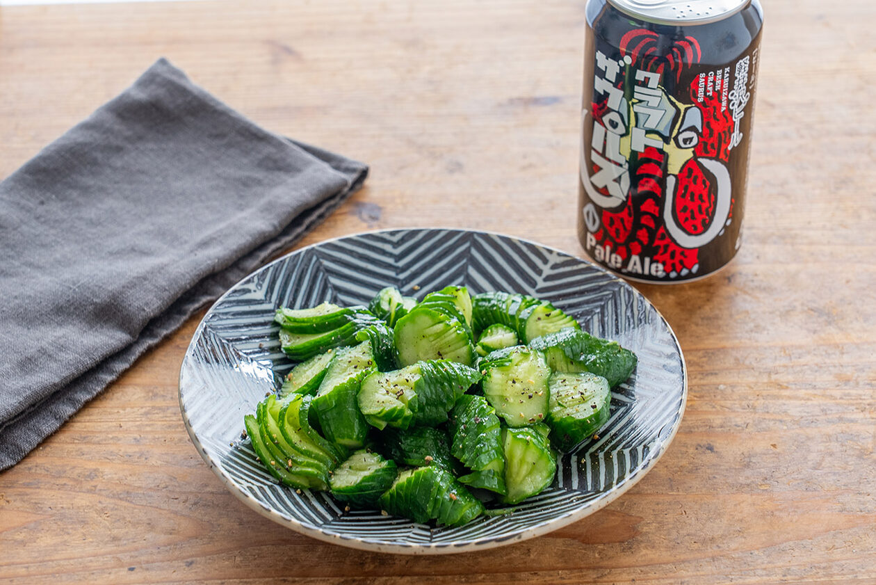 ぐっち夫婦のお酒とおつまみ】塩だれ旨きゅうり×ビール | フード