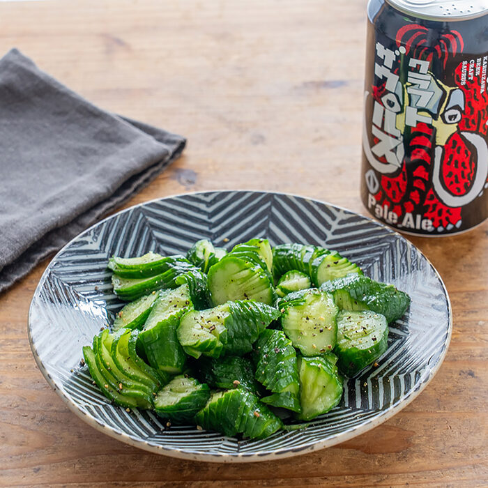 【ぐっち夫婦のお酒とおつまみ】塩だれ旨きゅうり×ビール