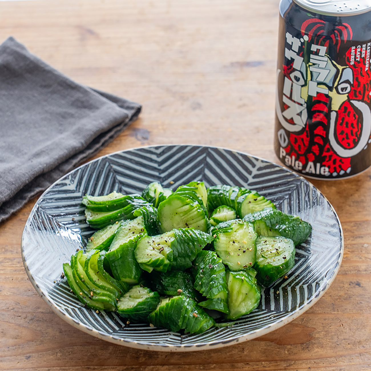 ぐっち夫婦のお酒とおつまみ】塩だれ旨きゅうり×ビール | フード