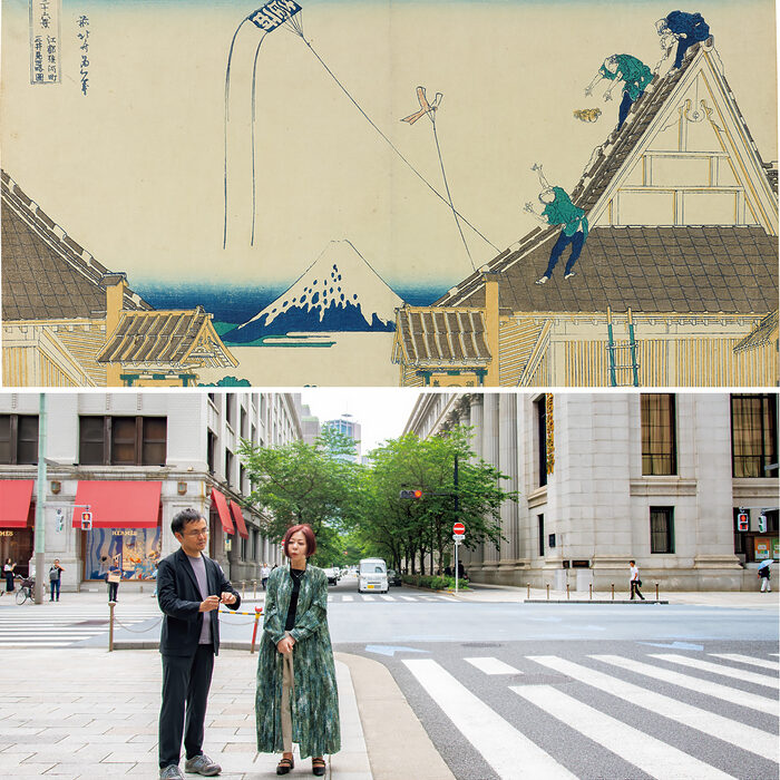 【浮世絵を手がかりに巡る風景】日本橋駿河町、行人坂、万年橋──江戸の名所といえば、富士が見える場所