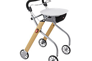 室内歩行器で人気のちょっとしたものを運ぶのに便利なトレイ付き。レッツゴー 月額324円