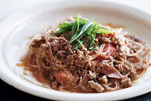 梅トマト麻婆春雨