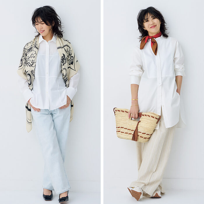 スタンド？ レギュラー？ 白シャツを衿で選ぶ──大沼こずえの「ずっとの、おしゃれ」