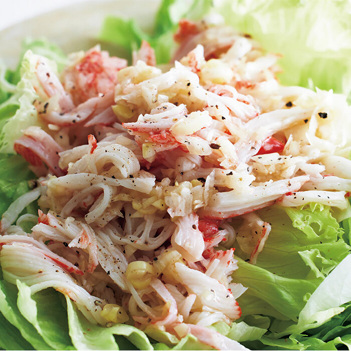 「カニ風味かまぼこ」「しらす」を使った、加熱なし＆たんぱく質も摂れる満足おかず