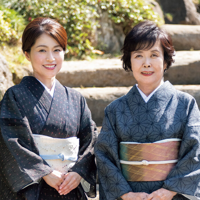 料理研究家・後藤加寿子さん、『日日の料理 びおら』オーナー・後藤すみれさんの着物の時間──和食も着物も、伝統を踏まえながら、自由に愉しんで