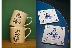 1Fのリテールショップでは関連書籍のほかにオリジナルグッズも