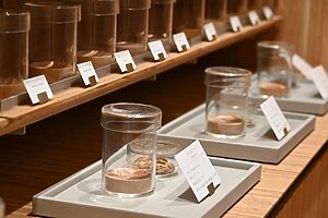 中には希少な香りの展示もありました