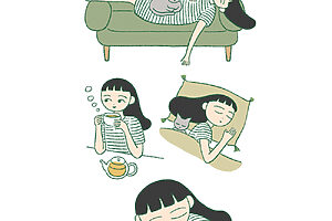 休息タイプは自分で時間を決め、 だらだらゴロゴロ