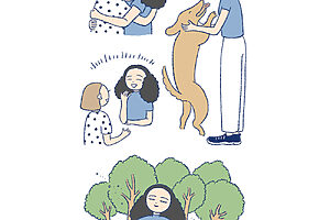 親交タイプは身近な人やペットと親しく交わる