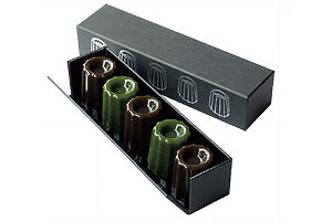 『井上茶寮』の看板和菓子「カヌレ羊羹」焙じ茶×抹茶1,300円は、お土産にも