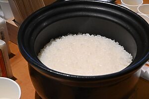 ふっくらおいしいお米が炊けました！