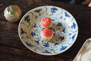 山本さんちの台所にはいろんなお茶がいっぱい！　こちらは香港で買った「小靑柑」というお茶