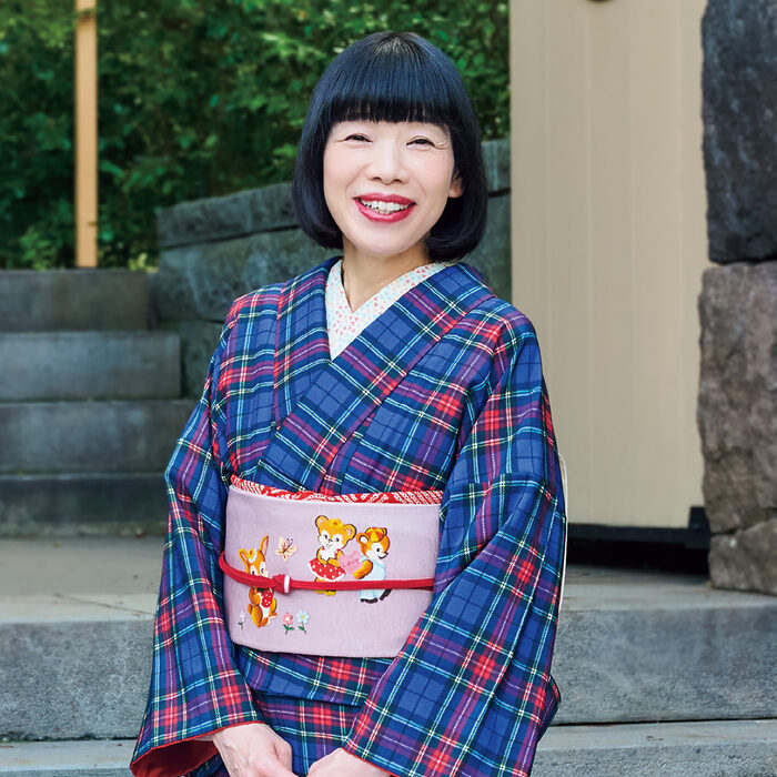 声優・水田わさびさんの着物の時間──祖母ゆずりの着物愛で、自由な着こなしを楽しんでいます