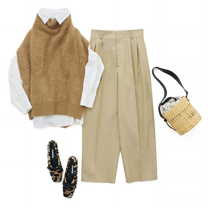 秋冬こそ挑戦したい、コットンパンツコーデ──大沼こずえの「ずっとの、おしゃれ」