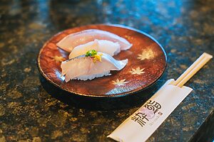 この日は、アジ、アンカン（＝ウスバハギ）、ブリという冬らしい組み合わせ