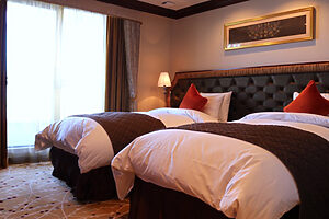 「ロイヤルスイート」のベッドルーム